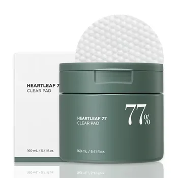 Korean Heartleaf 77 Toner Pad 70 Sheets PHA Dead Skin Care Low pH Daily Toner Pad exfoliating kojic acid cleansing pads