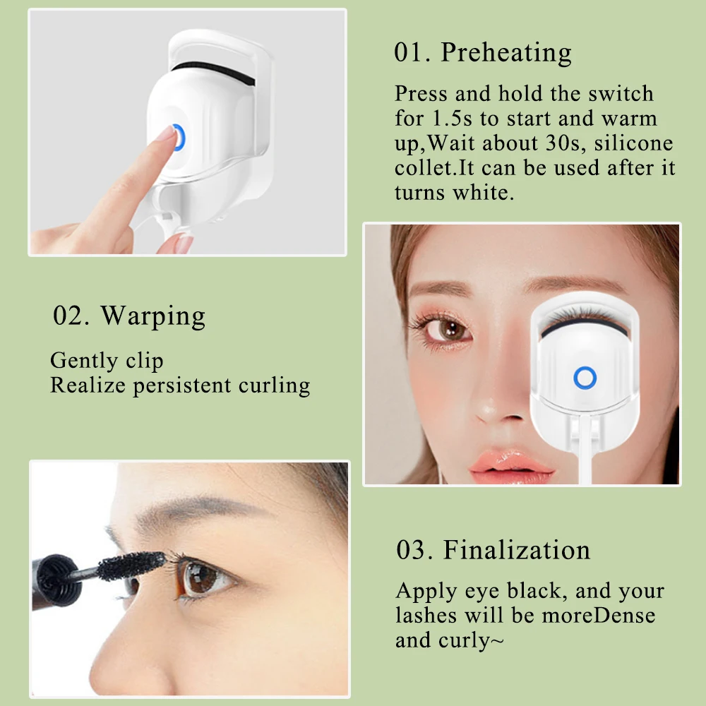 Makeup Tools Rechargeable Electric Eyelash Curler Heated Eyelashes