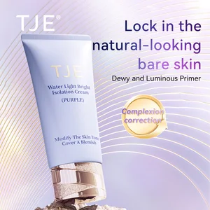 Hydra-Radiant Primer (Purple) Natural Cream Niacinamide Alpha-Arbutin for All Skin Types Pre-Makeup Moisturizing Radiant Tone