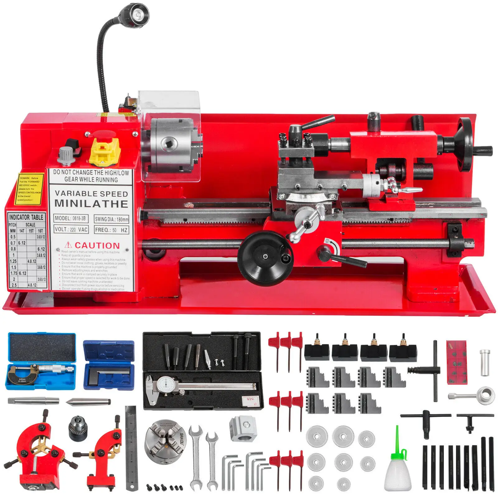 Small CNC Gunsmith Lathe Mini Manual Wood Bench Top Metal Machine CE 220V New Condition Horizontal Type Medium Duty Capacity
