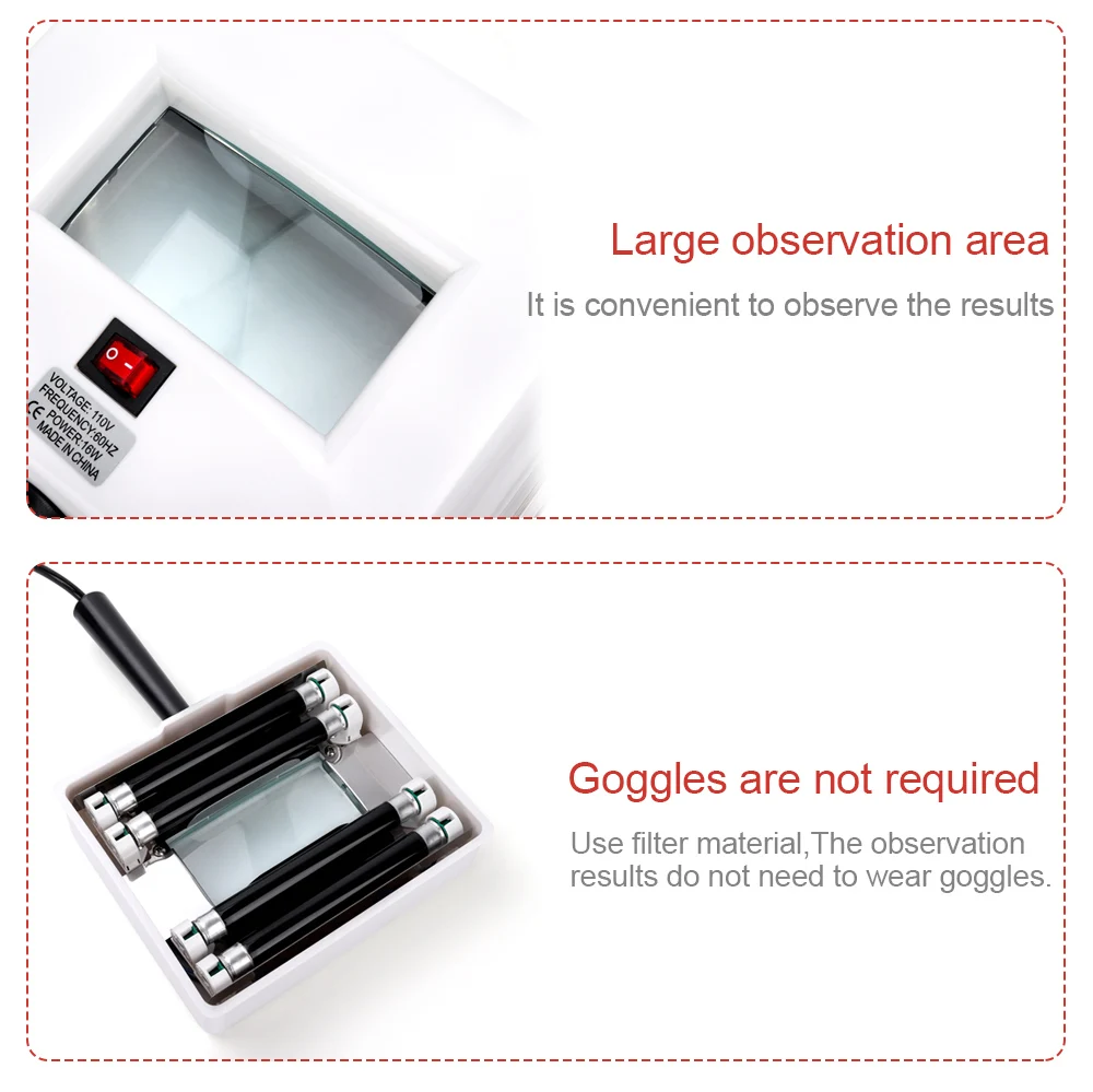 Beauty Salon Handheld Portable medical woods lamp / lamp wood skin analyzer