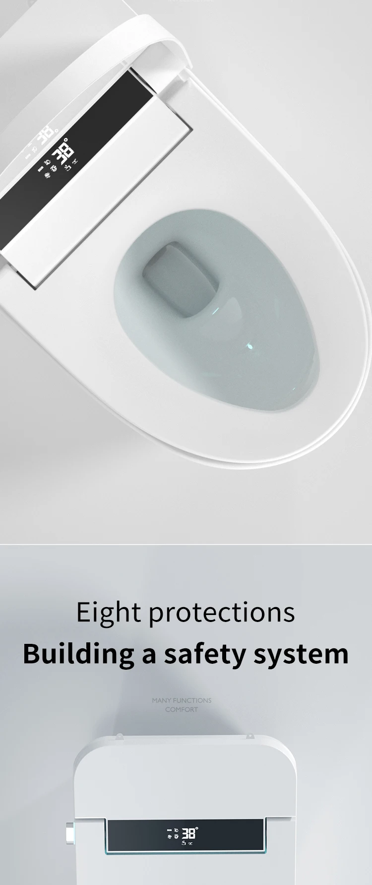product fashion modern automatic toilet bidet bathroom sanitary wares intelligent toilet bowl bathroom smart toilet-16
