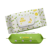 Customized Soft Pet Cleaning Wipes Portable Dog Cleaning Disposable Wet Wipes Cat Dog Deodorizing Cleaning Supplies Manufacturer
