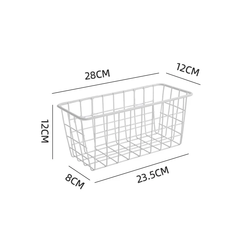 4 Pack Wire Storage Basket Durable Metal Basket Pantry Organizer Storage Bin Baskets For Kitchen Cabinet factory