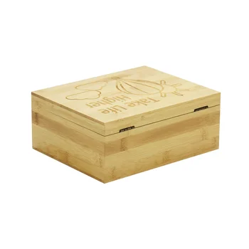 Factory direct solid wood storage box can be customized size clamshell type wood box