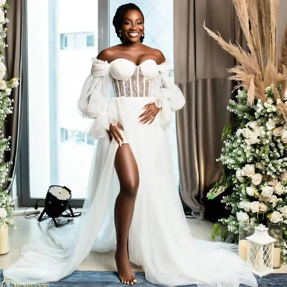 Bridal Sleeping Party Burnt Orange White Plus Size African Morning Gown  Long Sleeve Shower Bridesmaid Wedding Robe MRA721| Alibaba.com