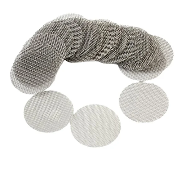 Metal Smoking Pipe With Stainless Steel Mesh Screens – Random Bowl Design, Poker Shape
