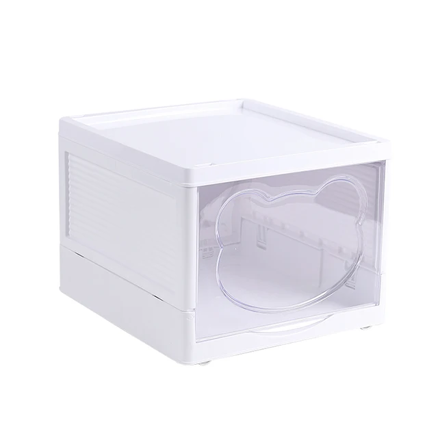 Multi use Foldable Easy Install Storage Box DIY Combination Folding  Storage Cabinet for Home Office Clothing Organizer