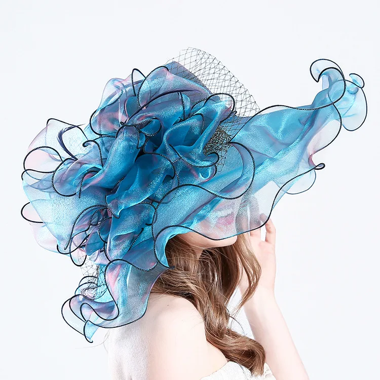 Free People Packable Hat Elegant Blue Women\'s Sun Hat Outfmvch Kentucky Derby Hats for Women Womens Sun Hat  main image 4