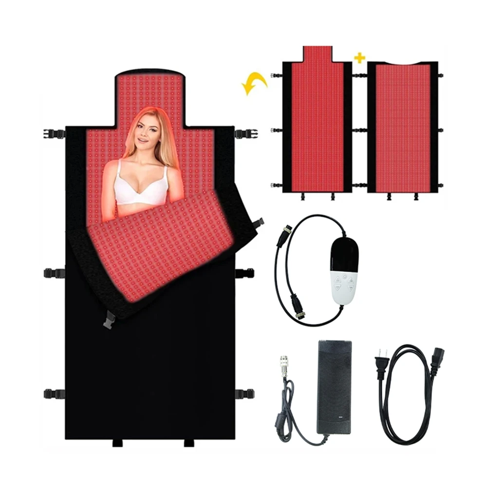 Red Light Therapy Sauna Blanket 660nm 850nm Full Body Bed Sleeping