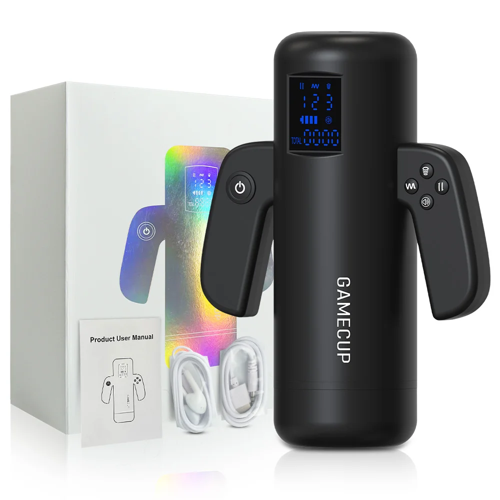 Vibromasseur Automatique Homme 10 Modes Blanc - Sextoy Neuf Sans Fil USB