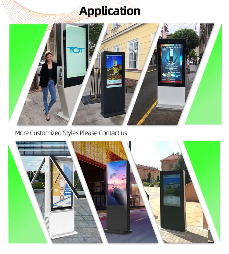 55 Inch Custom Ip65 Waterproof Lcd Display Outdoor Advertising Machine ...