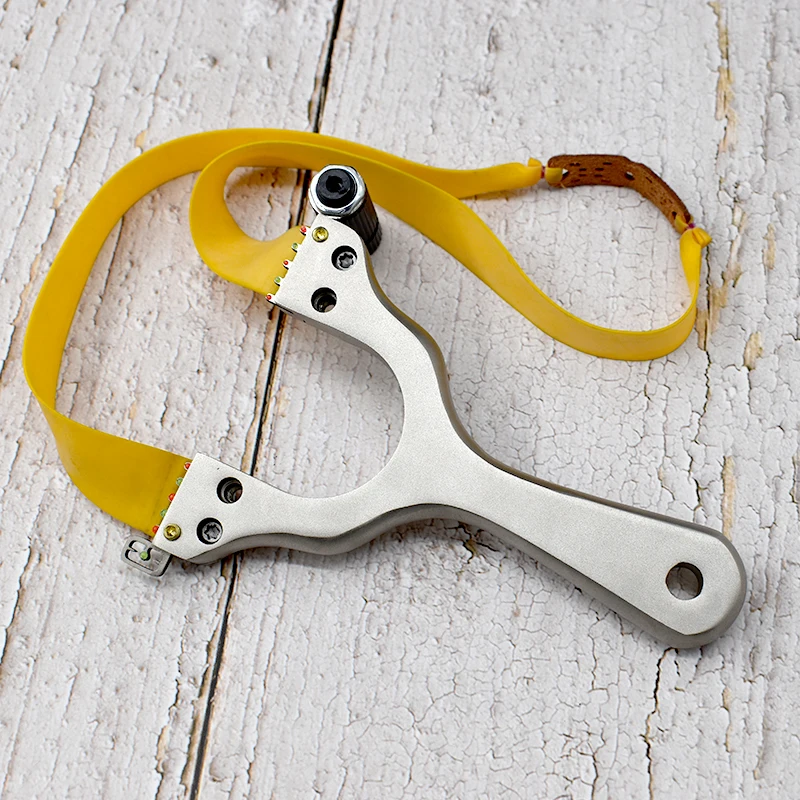 Stainless Steel Slingshot Hunting Slingshot With Rubber Band