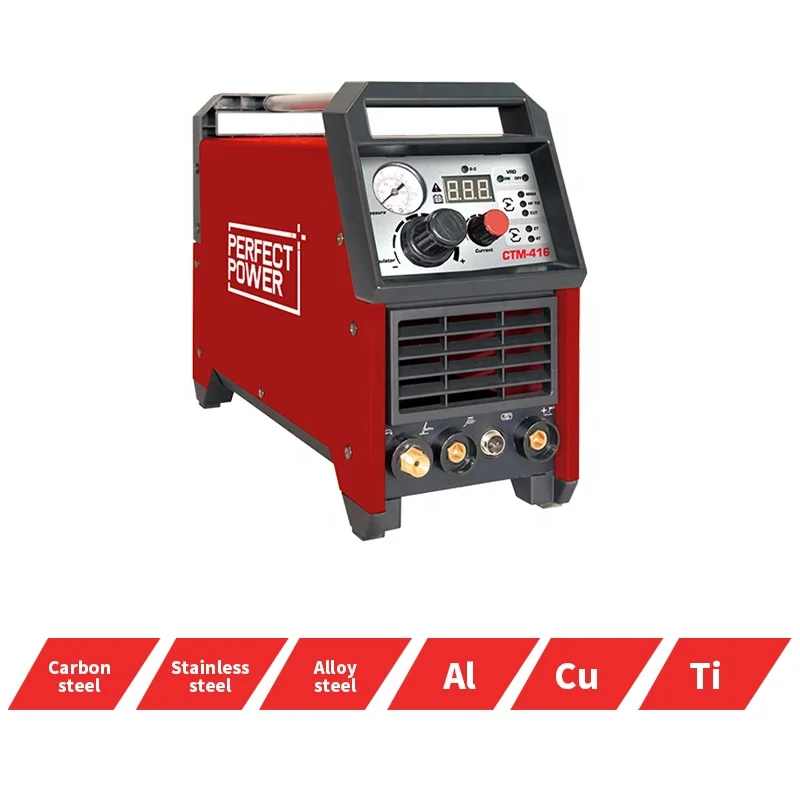 6 in 1 Both Welding Machine and Cutting  CTM-416 Welding Machine Combo Cutting Machine Plasma Cutter MMA MIG Ac/dc Tig Welder