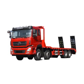 Customized truck mounted excavator tow truck 8x4 30-40ton Flatbed Transport trucks