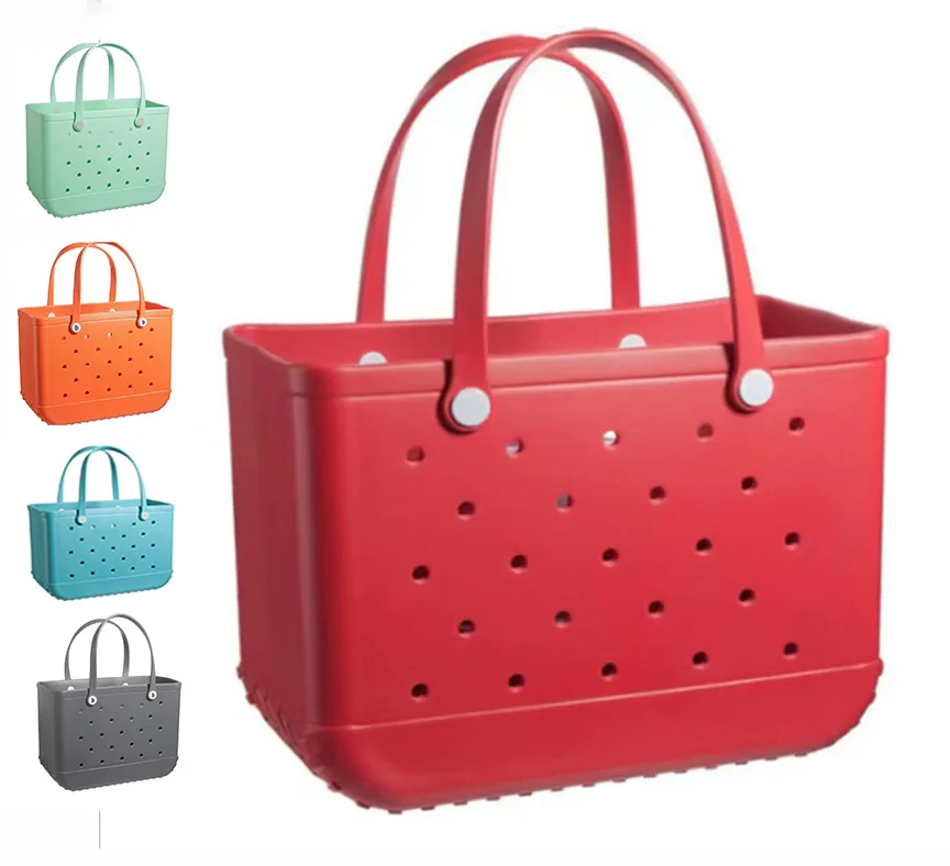 Waterproof Tote Custom Summer Rubber Large Fashion Eva Silicone Bogg Bag Wholesale Designer