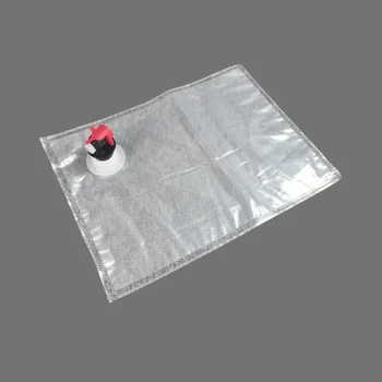 Recyclable 1L-4L Aluminum Foil Beverage Bag with Vitop Tap - Flexible Valve Drink Bag, Water & BIB Pouch