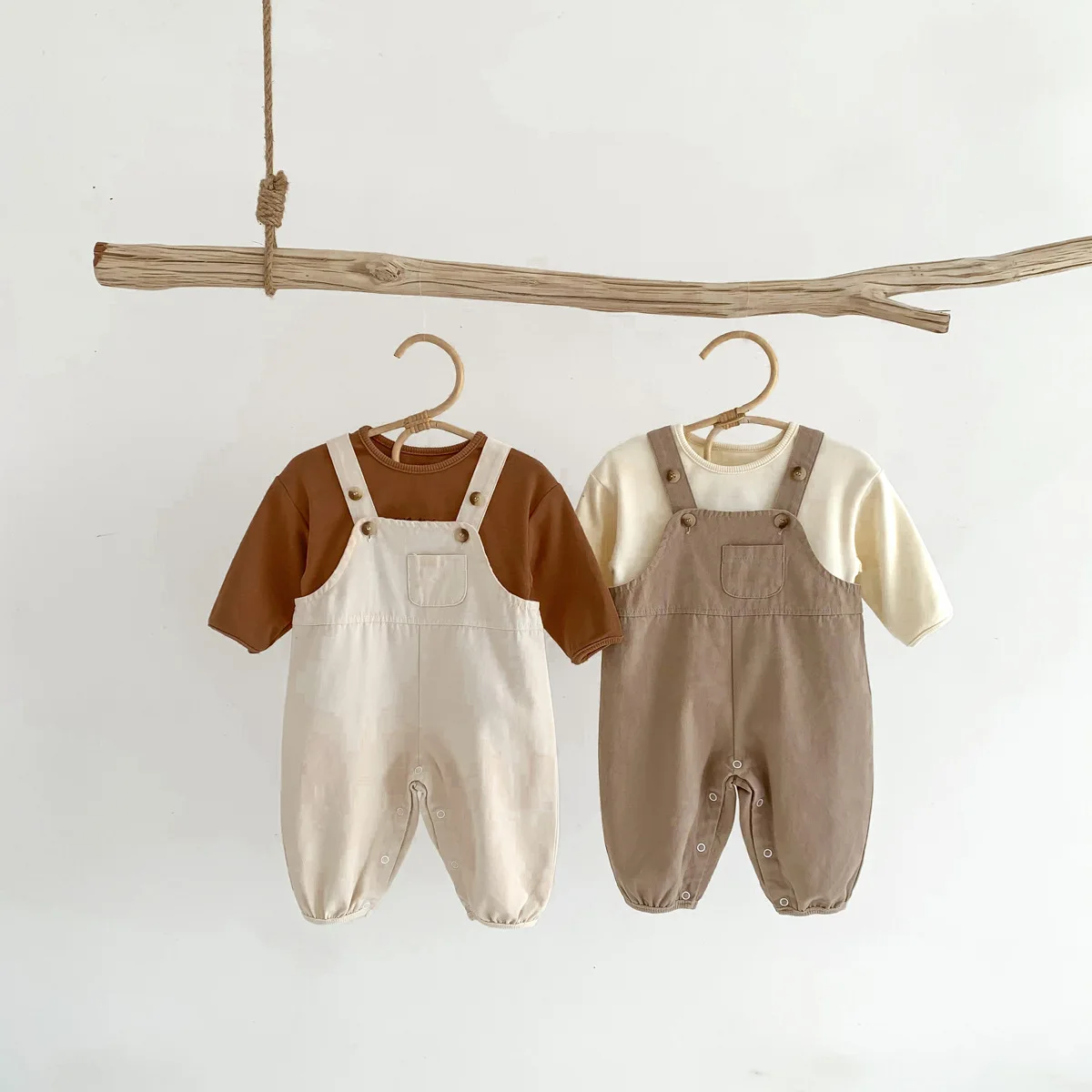 2023 Spring New Infant Clothes Fashion Men And Women Baby Braces Cotton