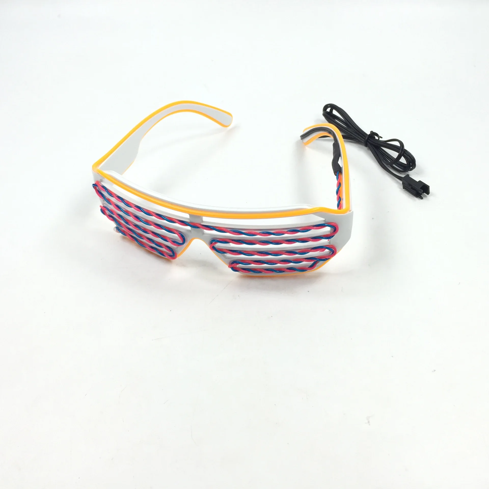 Occhiali Luminosi El Wire Neon – Con Luci Lampeggianti Per Feste Rave, Discoteca, Halloween, Compleanni E Concerti (Batterie Non Incluse)