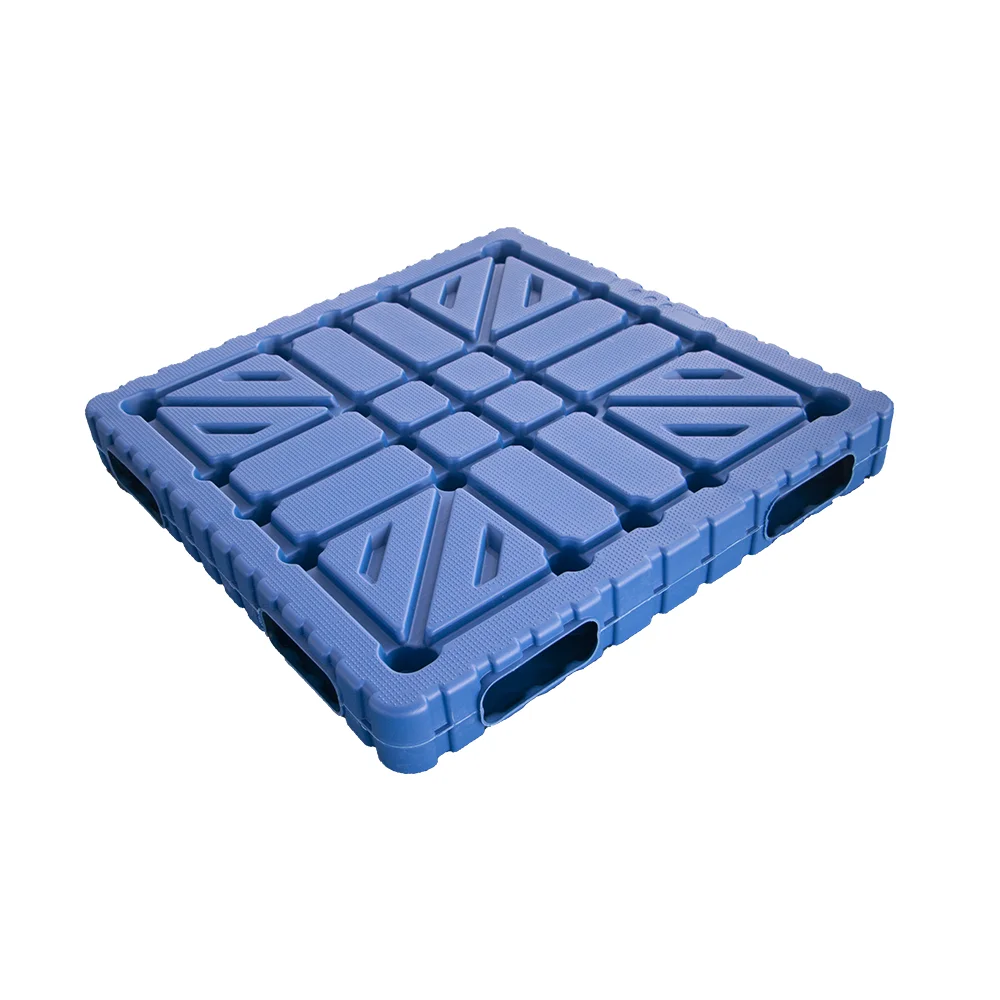 NEXARA Magazijnopslag 1311 1300 * 1100 * 150 mm Blaasgieten Euro Plastic Pallet uit één stuk voor transport