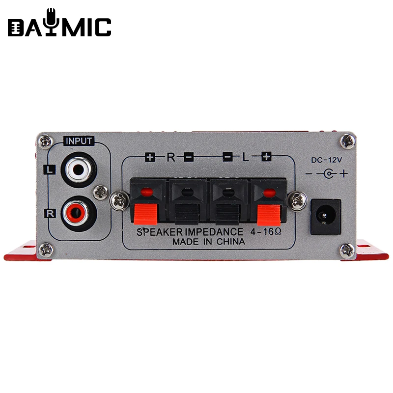 Factory HiFi 12V Mini Car Amplifier 2 Channel Auto Audio Stereo Digital AMP
