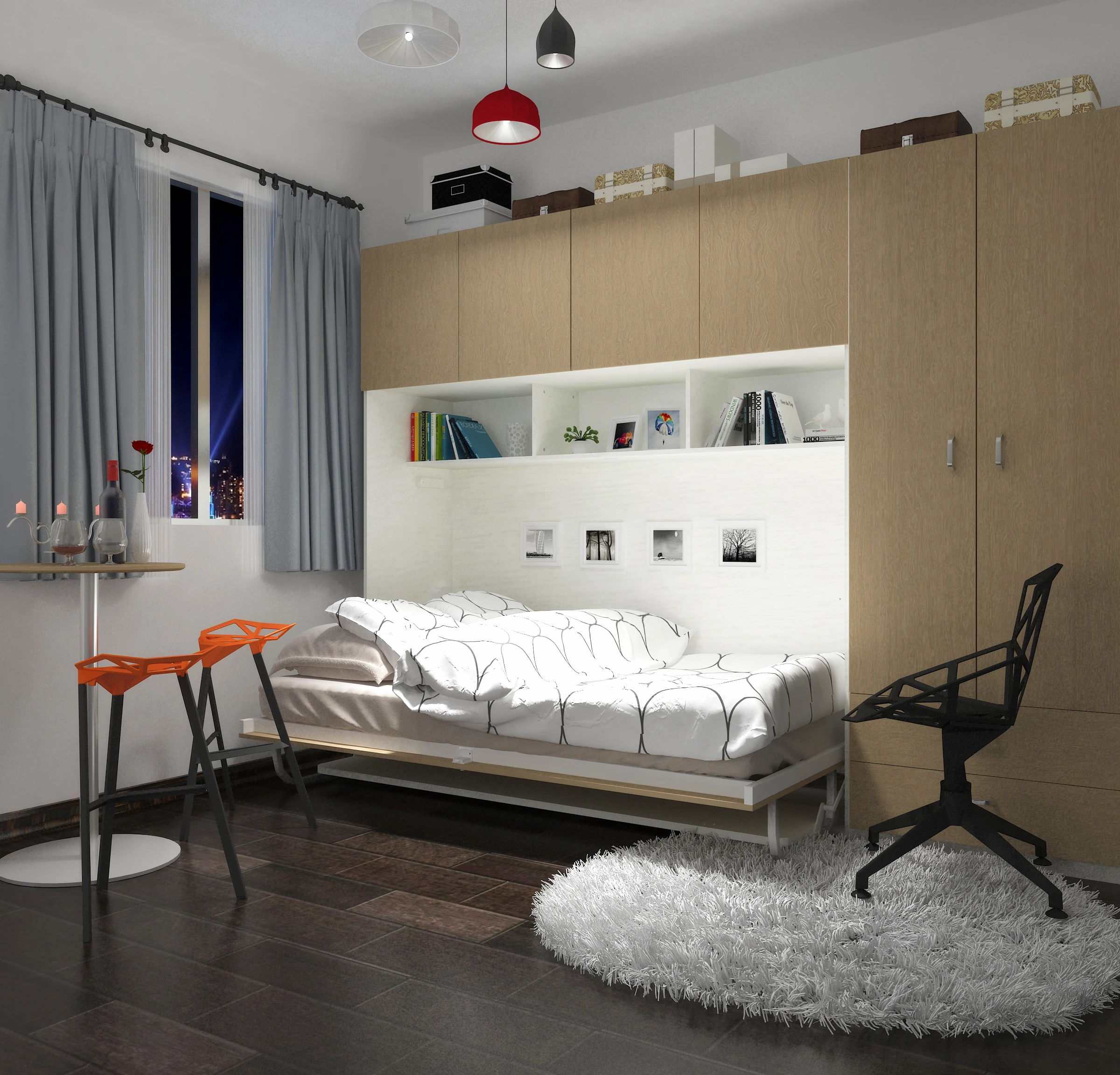 Picture of Solutions for Mission Style Furniture in Tight Spaces (Space-Saving Ideas)