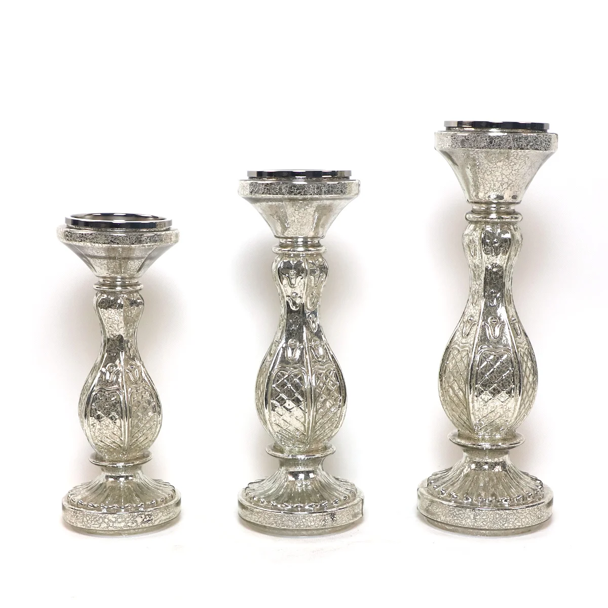 Set of 3 Different Size Candle Holder Customized Shape Tealight Candle Holder for Hot Selling