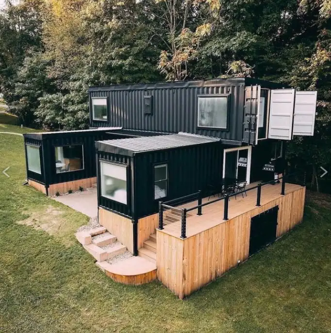 20ft Prefab Shipping Container Home Tiny House with 3 Bedrooms Floating Inflatable Steel Villa
