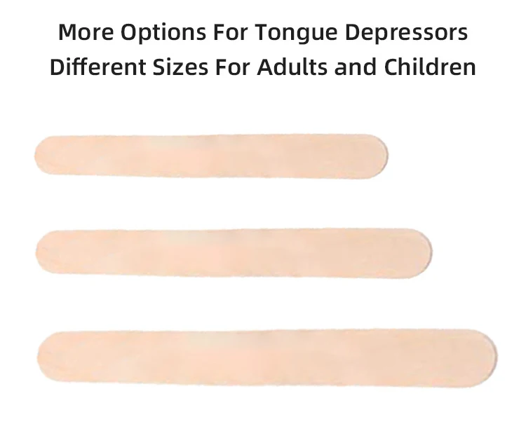 Hospital Use Bamboo Wooden Tongue Depressor Wholesale Price Disposable