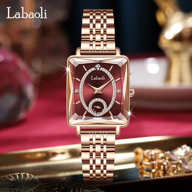 LABAOLI waterproof watch for women watch bands stainless steel female wrist watches luxury