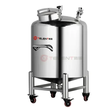 Cream Chemical Movable Style Stainless Steel Storage Tank l Liquid Storing Tank
