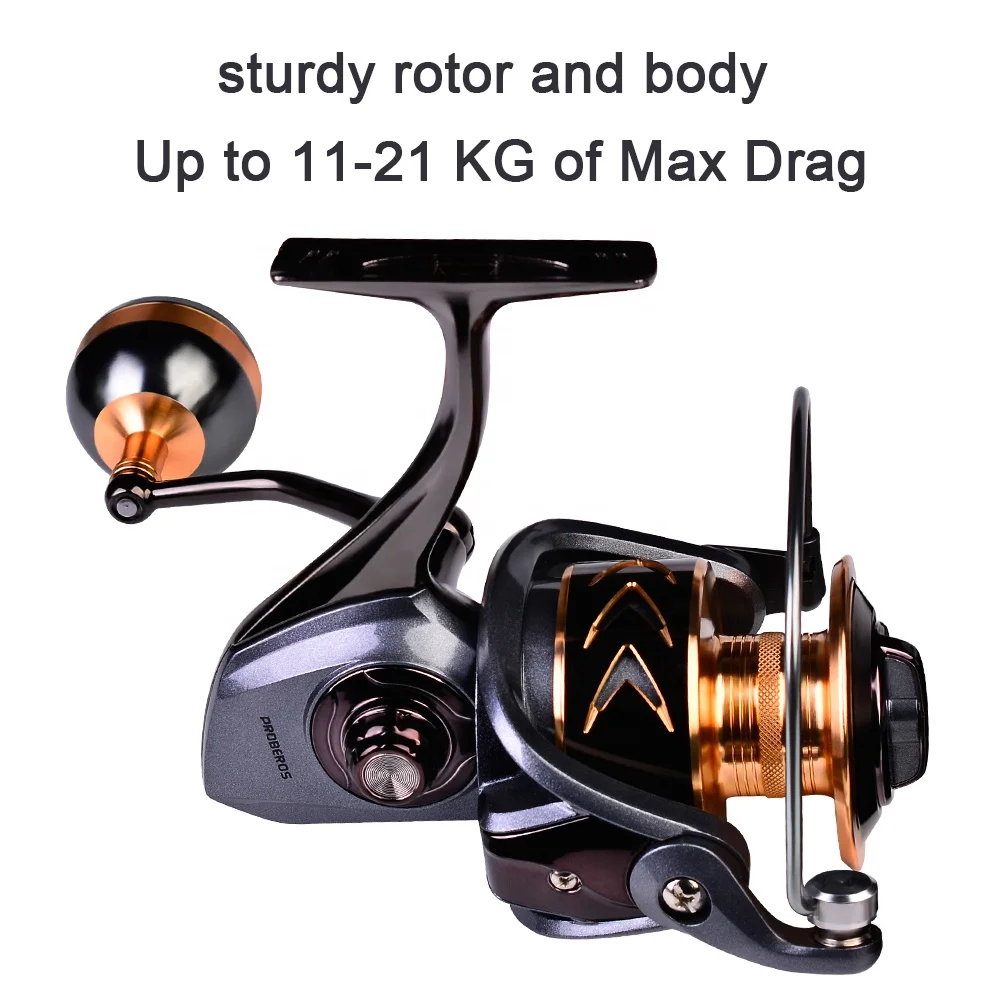 Proberos Metal Saltwater Fishing Reel 11-21kg Max Drag