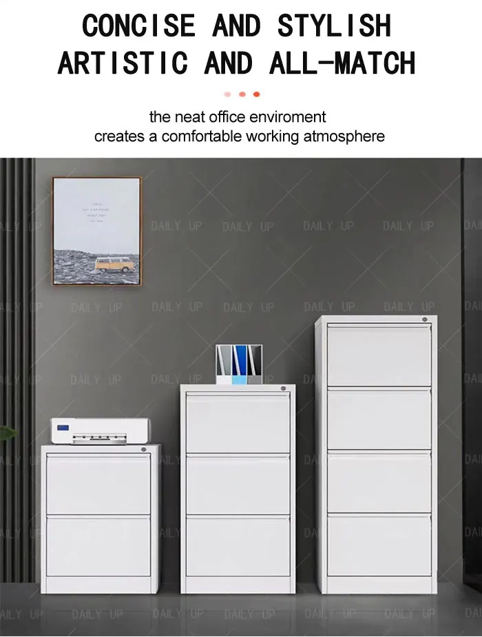 2/3/4 Drawer file cabinet office metal drawer storage cabinet cheap steel drawer metal filing cabinet