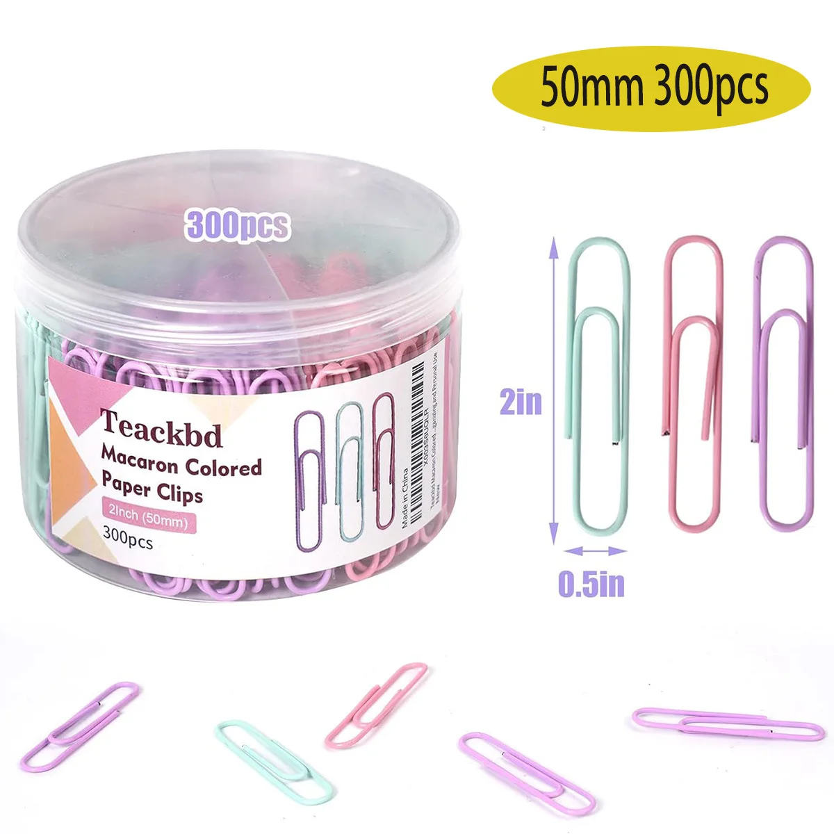 Hot Wholesale Custom Logo Reusable Colorful Paper Clips in Office Stationery Promotional Business Gifts