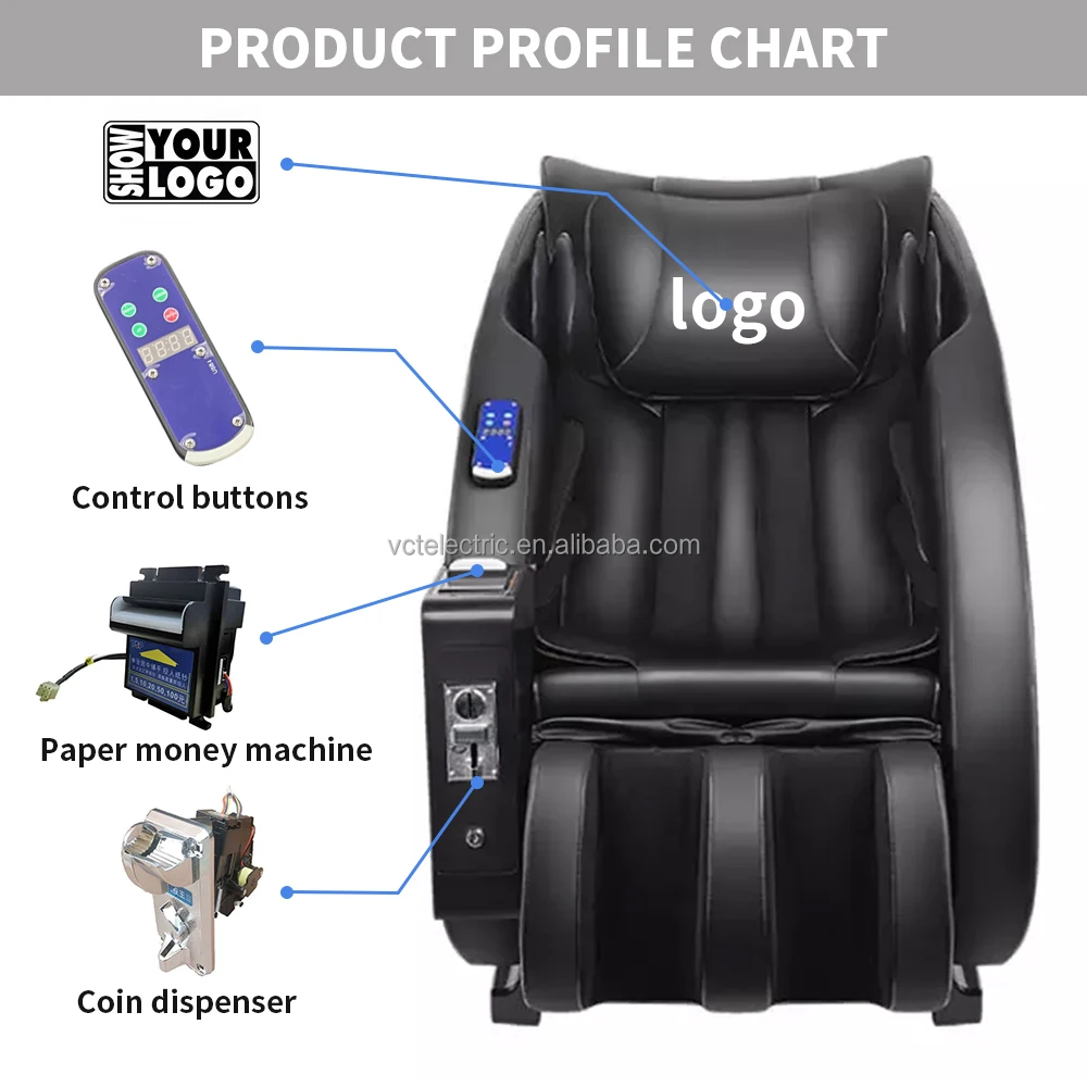Vending Massage Chair Credit Card Machine Bill Acceptor Shiatsu 4D Zero  Gravity Massage Chair Payment System