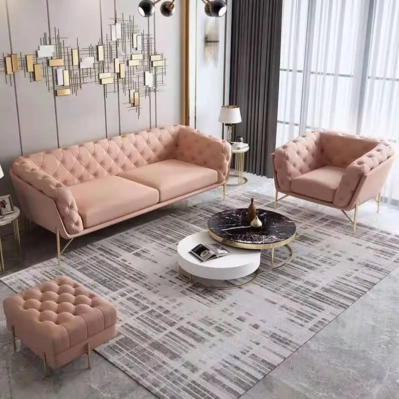 sectional sofa living room furniture velvet /velour sofa set