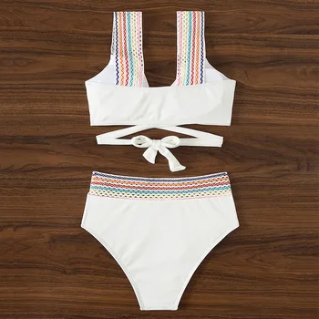 2023 Lady Swimsuit Custom Made Women Strings Ties Swimwear Bikini Set with Your Own Swimsuits Design