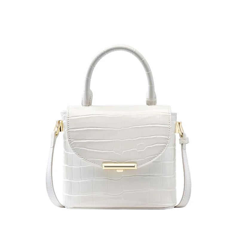Fashion Design Factory Supply Customize Crocodile Pattern Leather Crossbody Shoulder Cow Leather Bag for Women’s Shoulder Bags