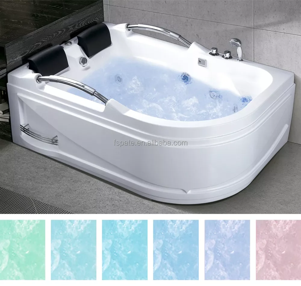 Cheap Price Two Persons Jacuzzier Corner Whirlpool Comfortable Bathtub
