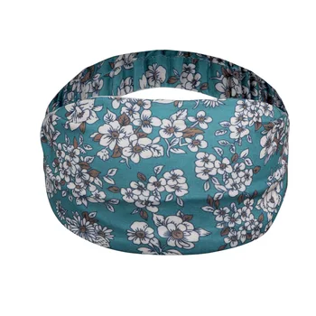 Floral Print Elastic Printing Turban Ladies Sports Headband Hair Accessories Adult Fashion Simple Headwear Accessories