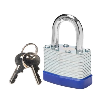 Industrial Design Heavy Duty Laminated Steel Padlock 30mm 40mm 50mm Durable Zinc Alloy Brass for Door Kitchen Outdoor Screw