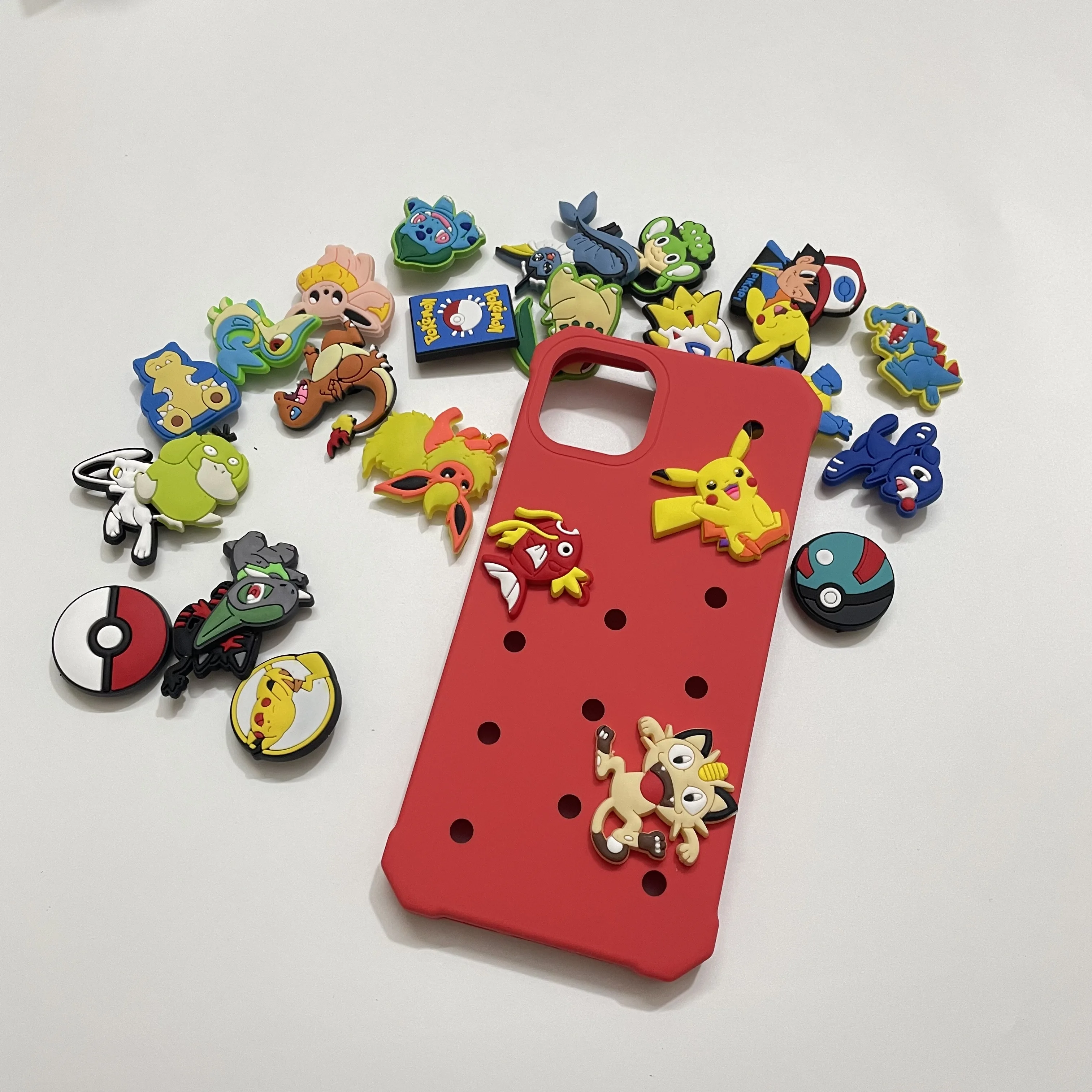 For POKEMON Pikachu DIY Mobile Phone Tablet Pencil Protective Case Bracelet-Best Cartoond Souvenirs Trinkets Gifts