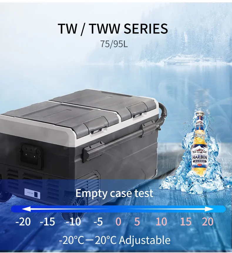 Tw75 Alpicool 75l Shockproof And Customizable Car Fridge With Built-in ...