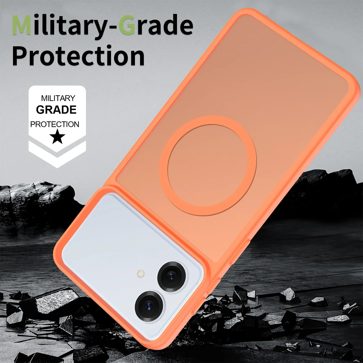 product tpupc skin feel matte magnetic ultra thin magnetic custom mobile phone case cover with wireless charging for samsung s26 edge-7