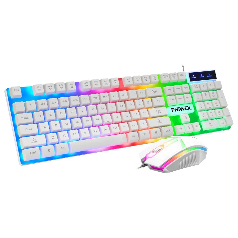 Travelcool Wired Keyboard And Mouse Km320 Set Mechanical Illuminated ...