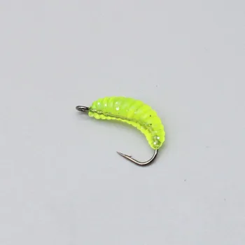 Boxed Set 20mm 0.45g Dipped Head Wax Worm Bionic Maggot Soft Lures, Micro Fishing Tackle for Minnow Zacco Wholesale – Soft Lure – view 3