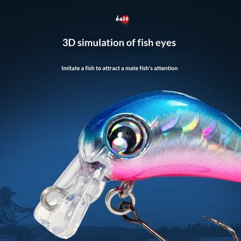 Manufacturer Wholesale UV-Coated Floating Minnow 32mm/18g Plastic Live Bait Fishing Lure Without Hooks – Minnow – view 4