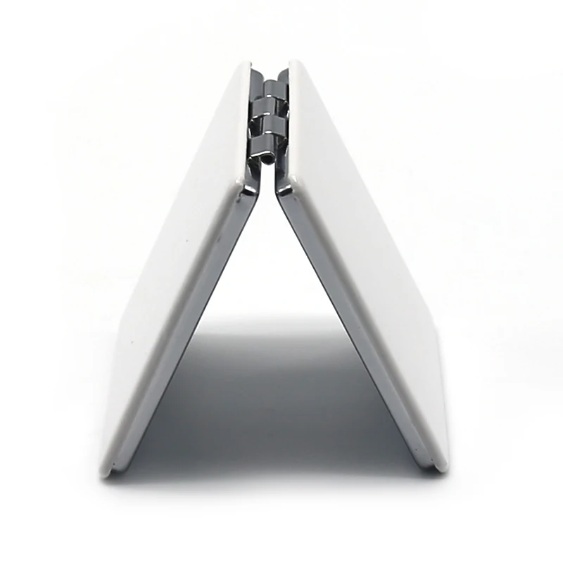 Новое Дешевое индивидуальное металлическое зеркало для макияжа из искусственной кожи с двусторонней