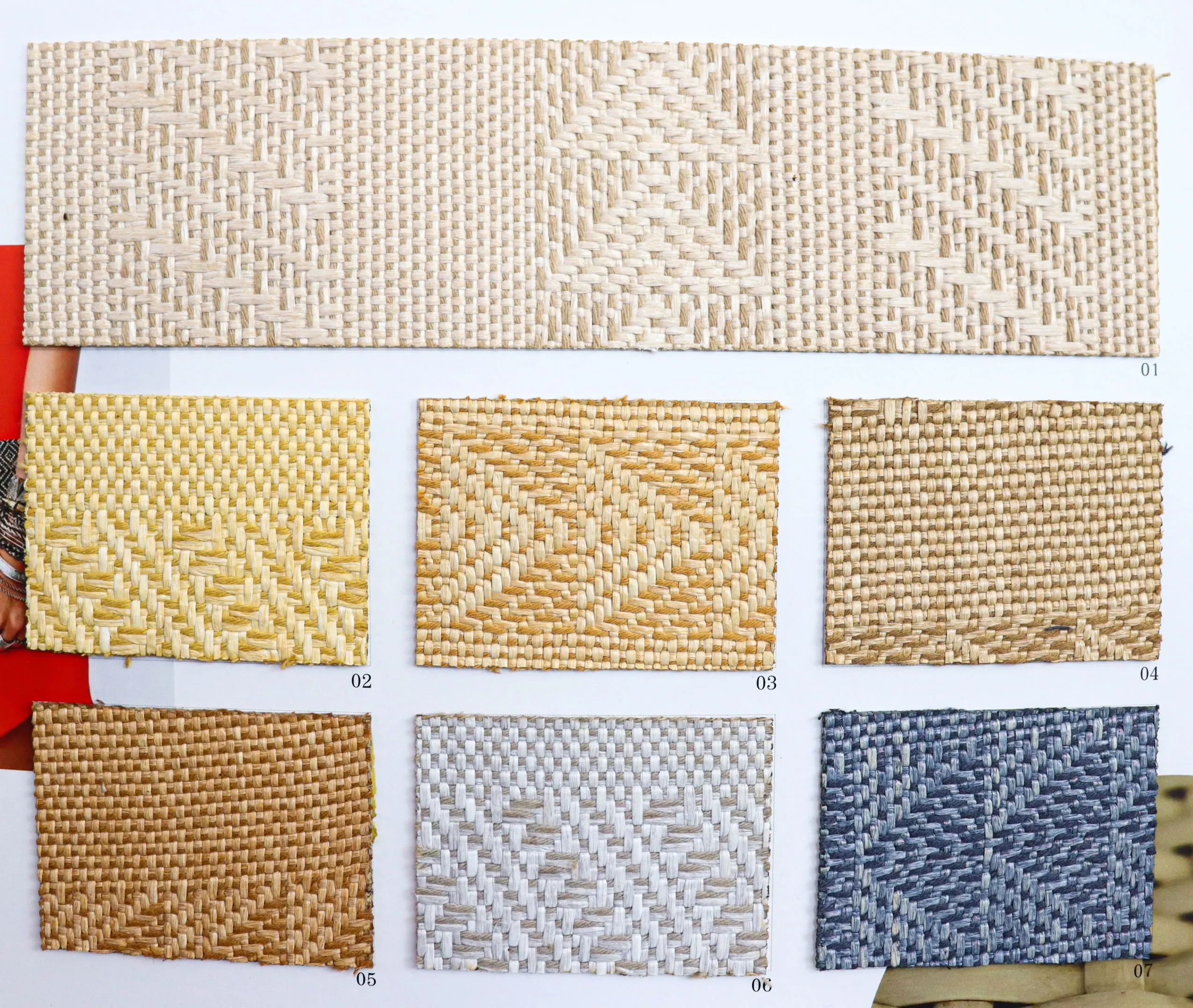 Matte Woven Fabric Anti-Slip PP Woven Fabric with Diamond Weave Texture Anti-Static Features for Carpets Gym Mats Ripstop Style