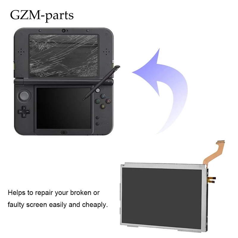 代引き人気 XL 3DS for Screen LCD Gzm-parts System Upgrade & Replace - Games Nintendo Switch